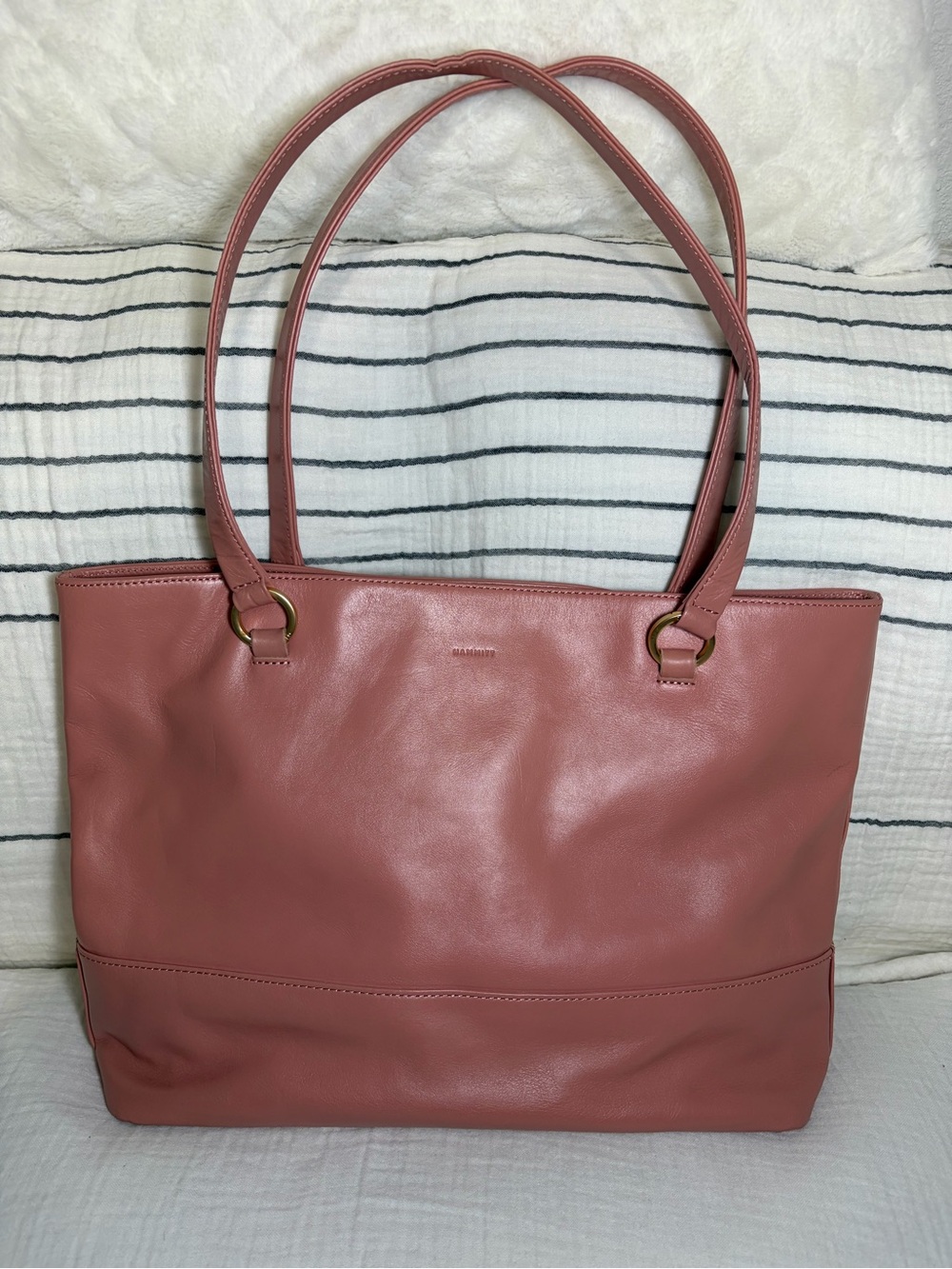 Hammitt Andersen Leather Tote Bag Pink Sands